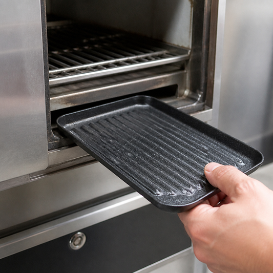 Commercial Mini Grill Pan 1/4 GN Size 20mm Cast Aluminium