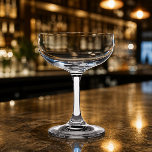 200ml Crystal Champagne Saucers - Commercial Glassware Set
