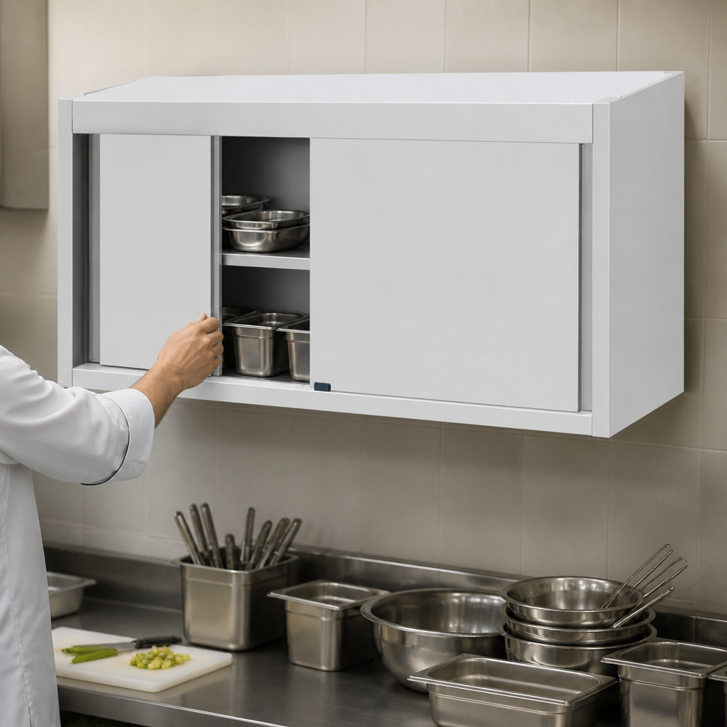 Commercial Stainless Steel Wall Cupboard 650x1500mm