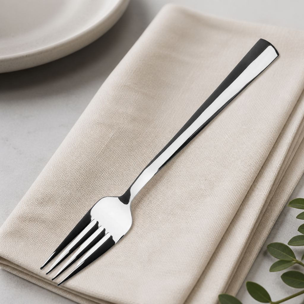 Moderno style stainless steel table forks 12 pack