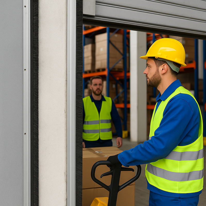 Vertical Brush Seal – Side Gap Barrier for Roller Doors