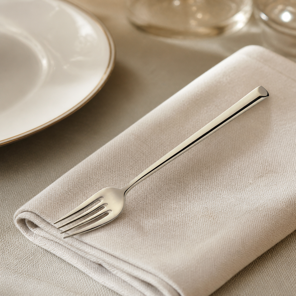 Commercial Champagne Table Forks 12 Pack in stainless steel