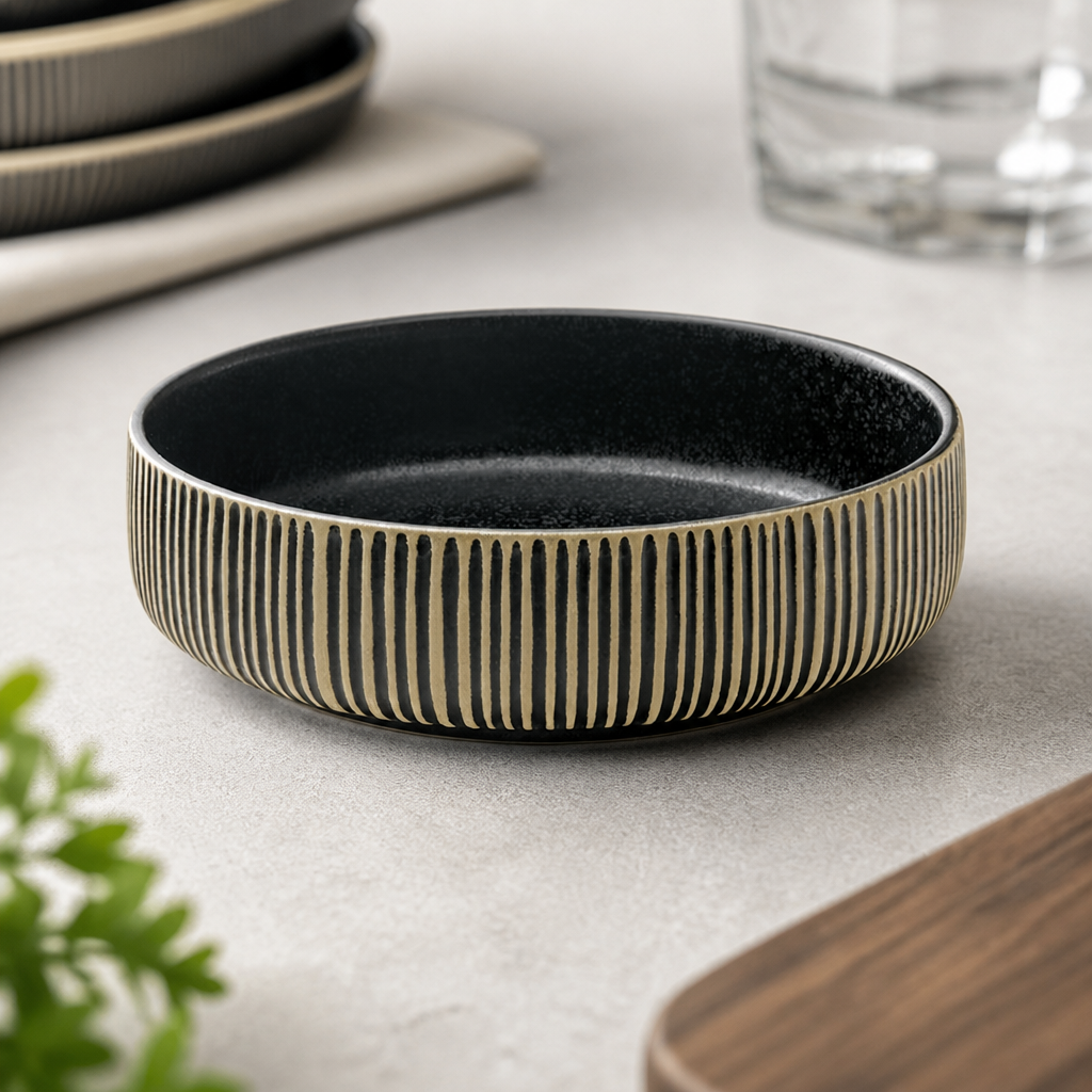 Playground Black & White Bowls 120mm (6 Pack)