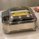 6 Litre Square Electric Chafer for Buffet Food Presentation
