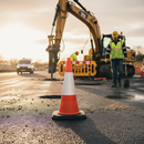 Premium 75CM Traffic Management Cone - Durable, Eco-Friendly with Weighted Base for Outdoor Use