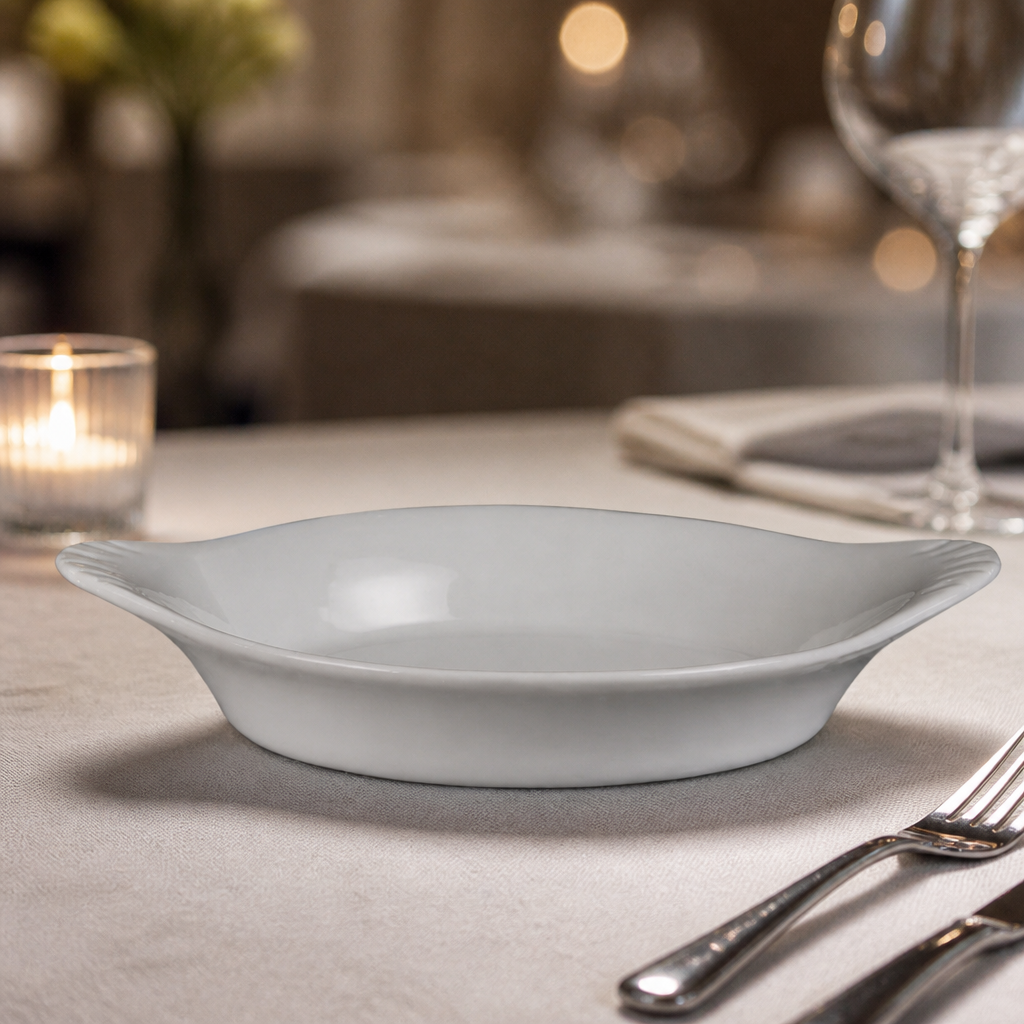 Commercial Round Eared Tapas Dish 156x126mm 6 Pack