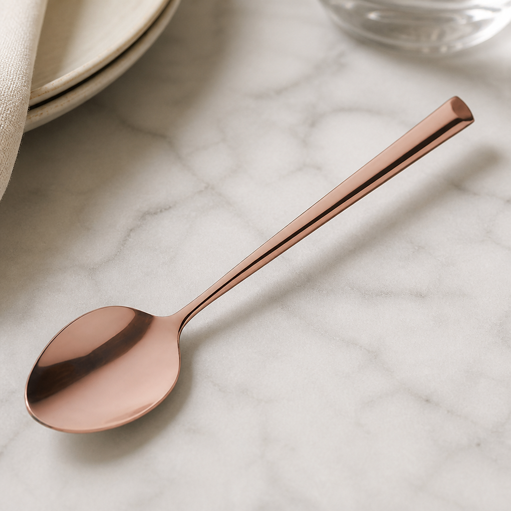 Copper Medium Teaspoons 12 Pack - Commercial Tableware Set