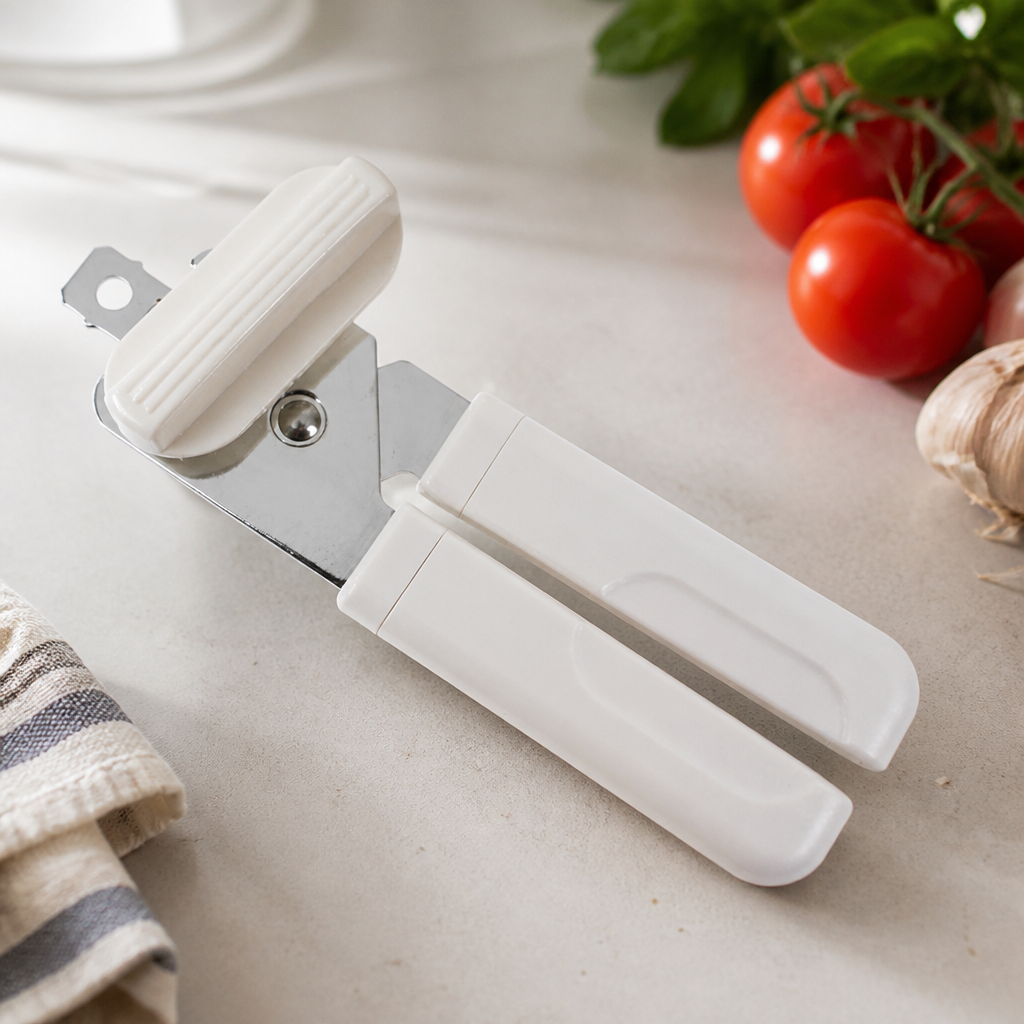 Commercial Hand Can Opener with Integral Bottle Opener