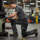 Premium Lightweight Softshell Trousers with Windproof and Water-Resistant Features and CORDURA Fabric Knee Pad Pockets