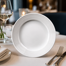 Commercial Wide Rimmed Side Plates 165mm White 12 Pack