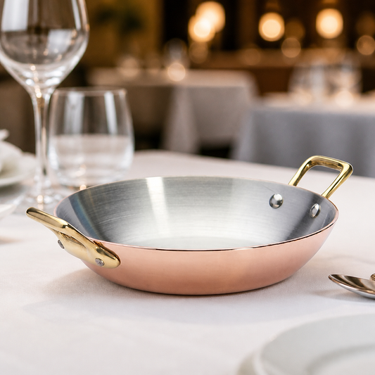 Commercial Copper Sizzler Plate 16cm 0.6 Ltr Capacity