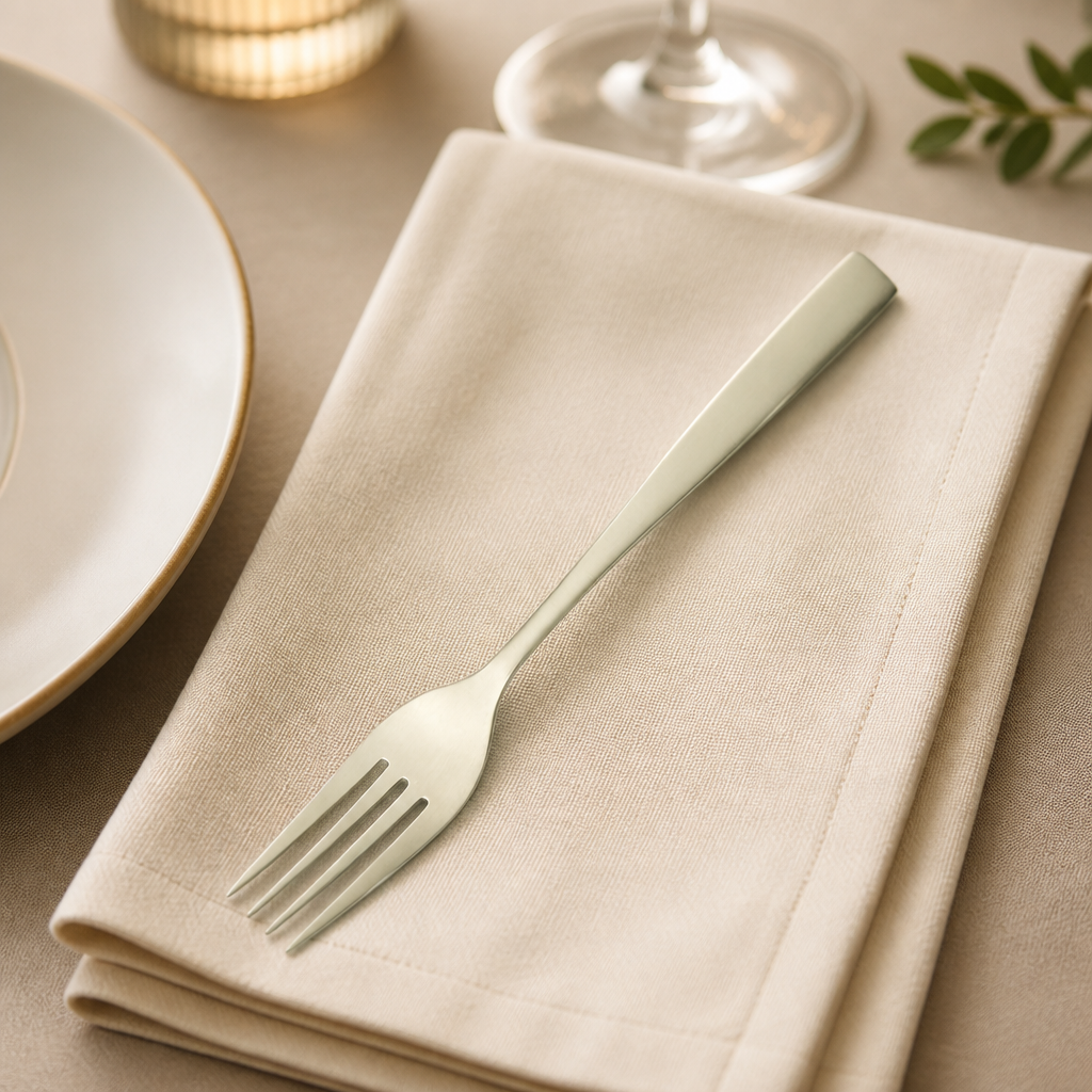 Commercial Champagne Table Forks 12 Pack in stainless steel