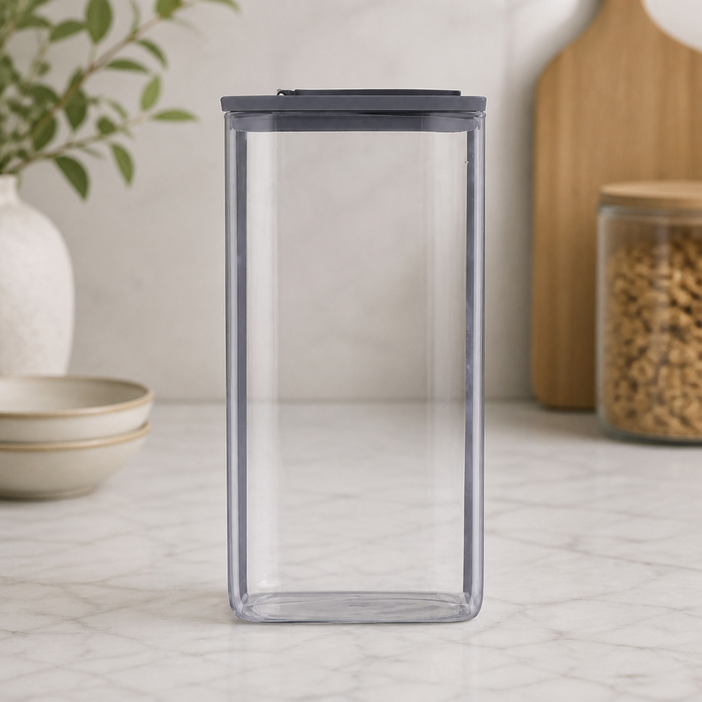 3L Commercial Food Storage Glass Dispenser with Clip Lock Lid