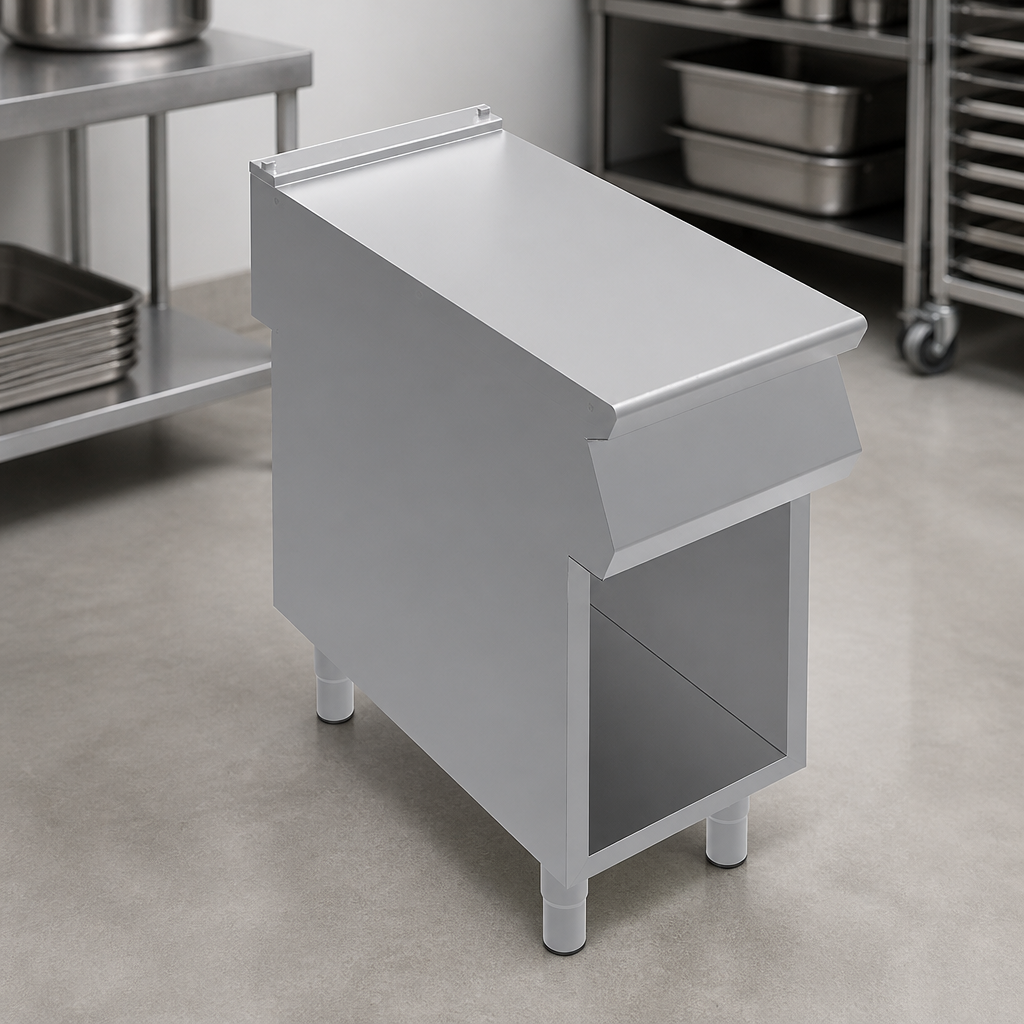 F900 open cabinet on legs 910mm high for commercial kitchens
