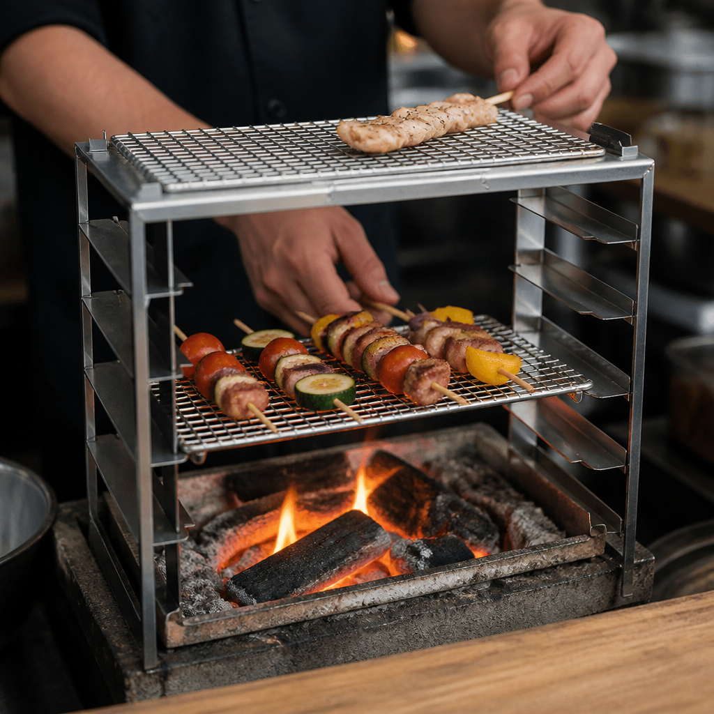 Commercial Robata Rack for grill cooking equipment