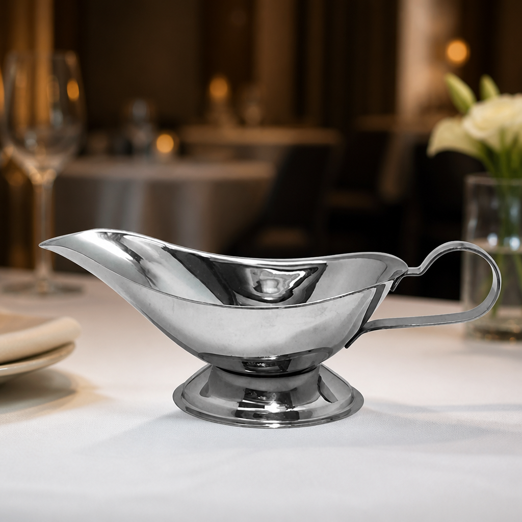 275ml Commercial Stainless Steel Gravy Boat for Catering