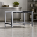 Commercial 2/1 GN Stand with Adjustable Legs Stainless Steel