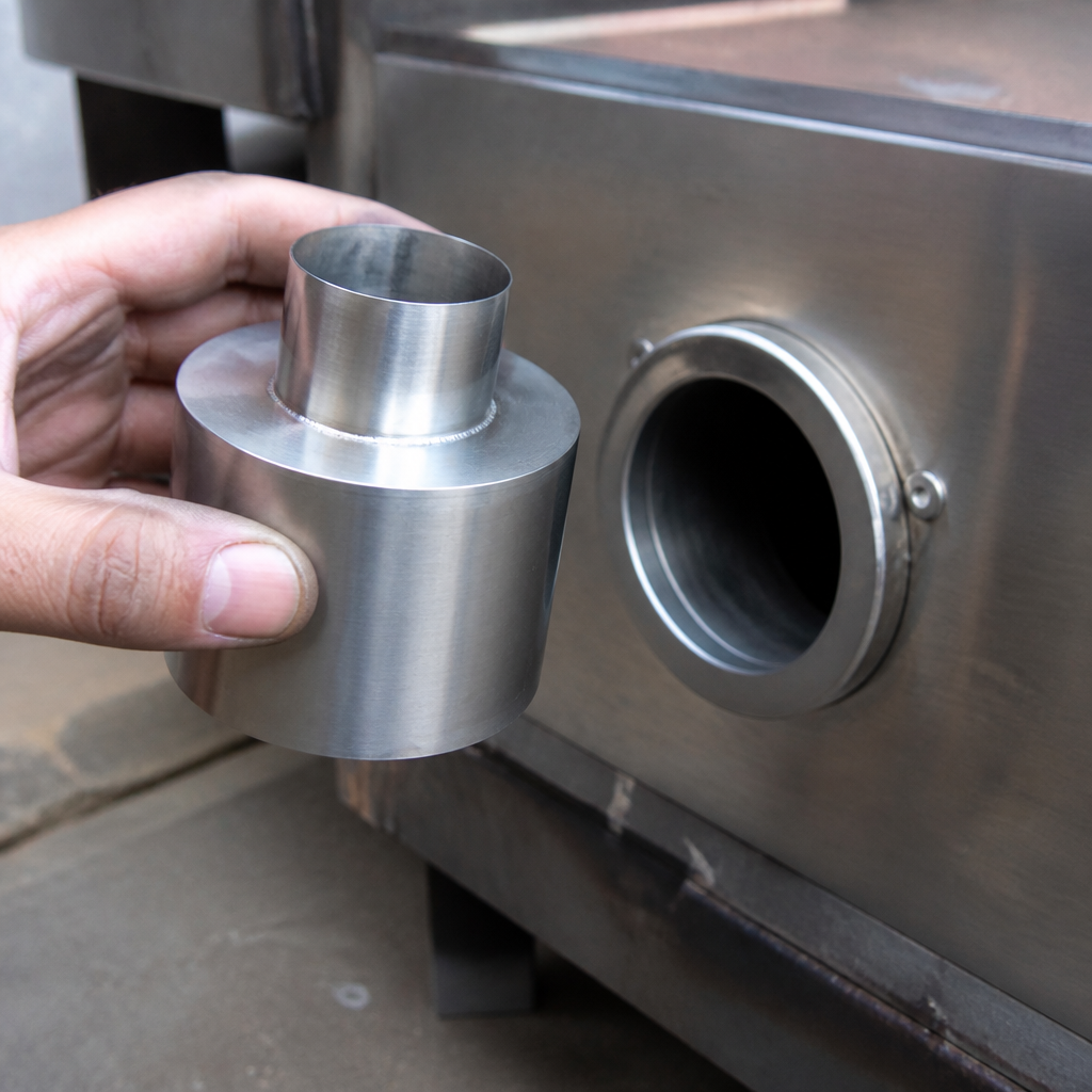 Commercial Charcoal Oven Spark Deflection Stopper Replacement