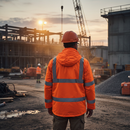 Premium High Visibility 4-In-1 Traffic Jacket in Orange with Multiple Sizes and Versatile Features