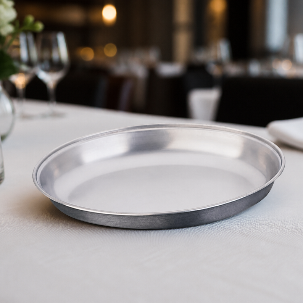 Commercial Stainless Steel Oval Vegetable Dish 300mm