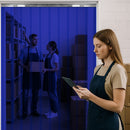 Redwood Hook-On PVC Strip Curtains – Transparent, 200mm x 2mm Linear Metre