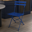 Commercial Outdoor Folding Chairs Dark Navy 2 Pack