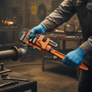 Professional 18-Inch Heavy Duty Pipe Wrench with Adjustable Jaw for Maximum Grip and Durability