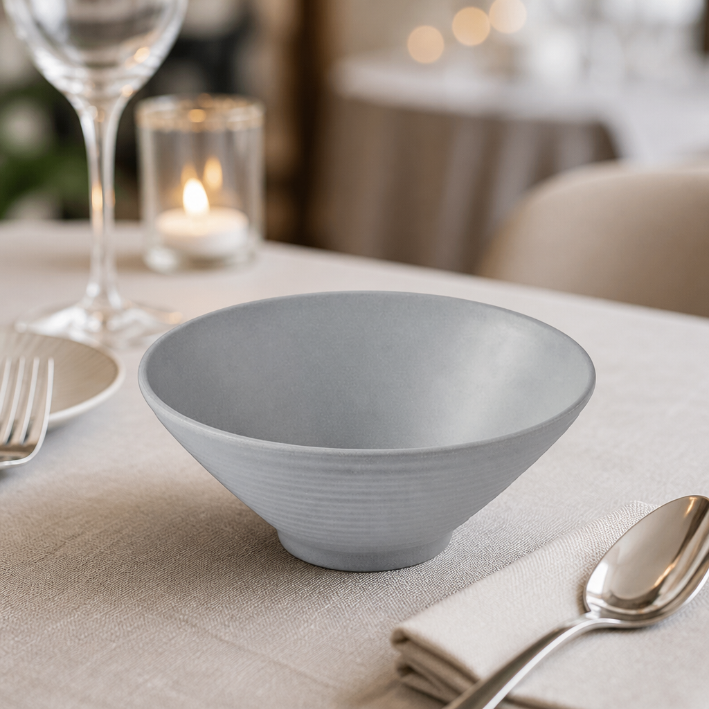 Commercial Melamine Medium Rippled Bowls 1.57 Ltr 6 Pack