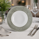 280mm Wide Rim Ceramic Bowls - Commercial Catering 12 Pack