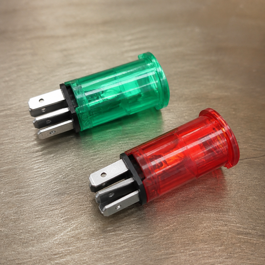 Commercial Pizza Oven Indicator Light Green Red 30mm