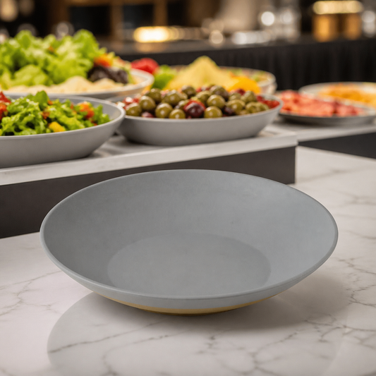 Commercial Melamine Serving Bowls 360mm 130oz 2 Pack