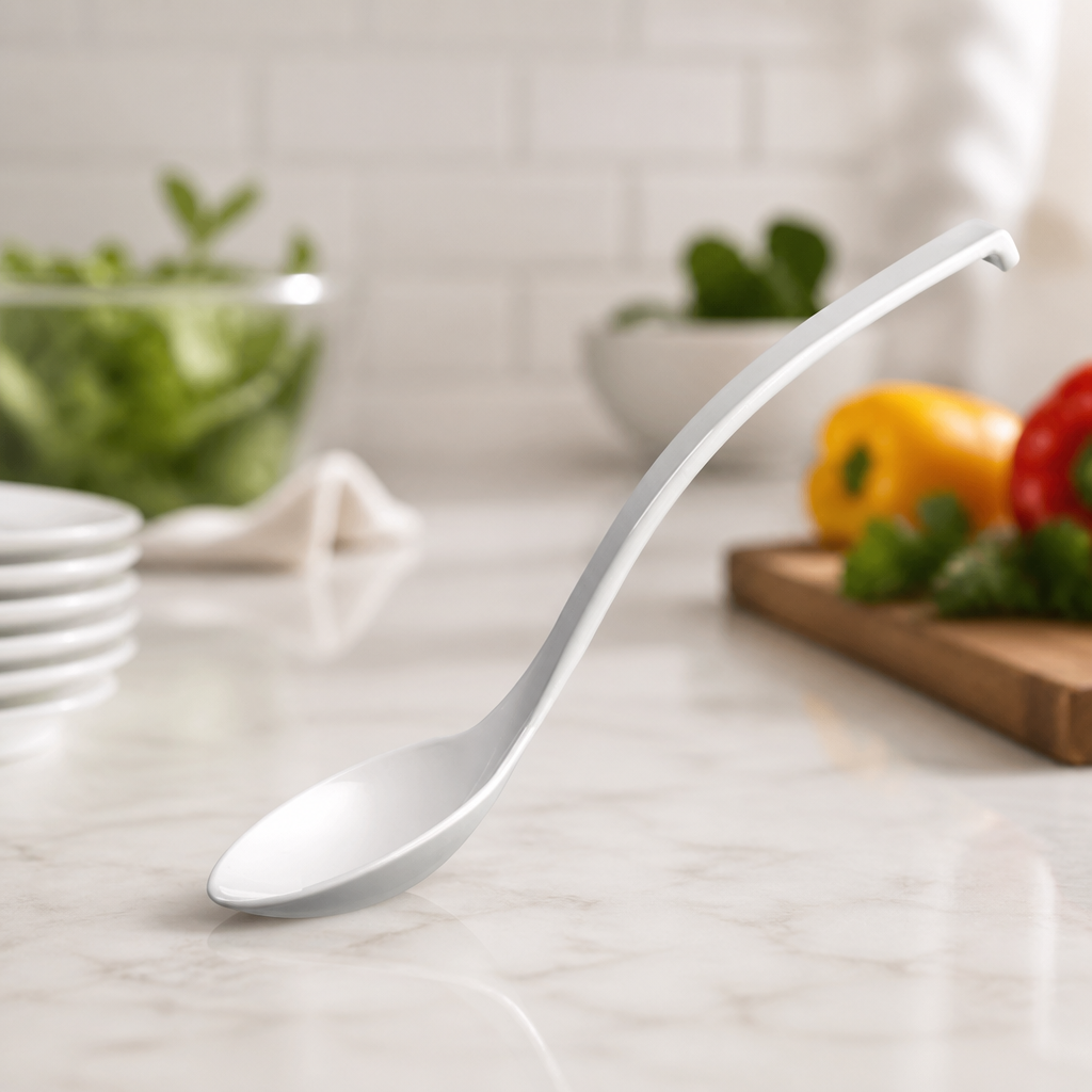 Commercial Melamine Deli Spoons 6 Pack for Catering Use
