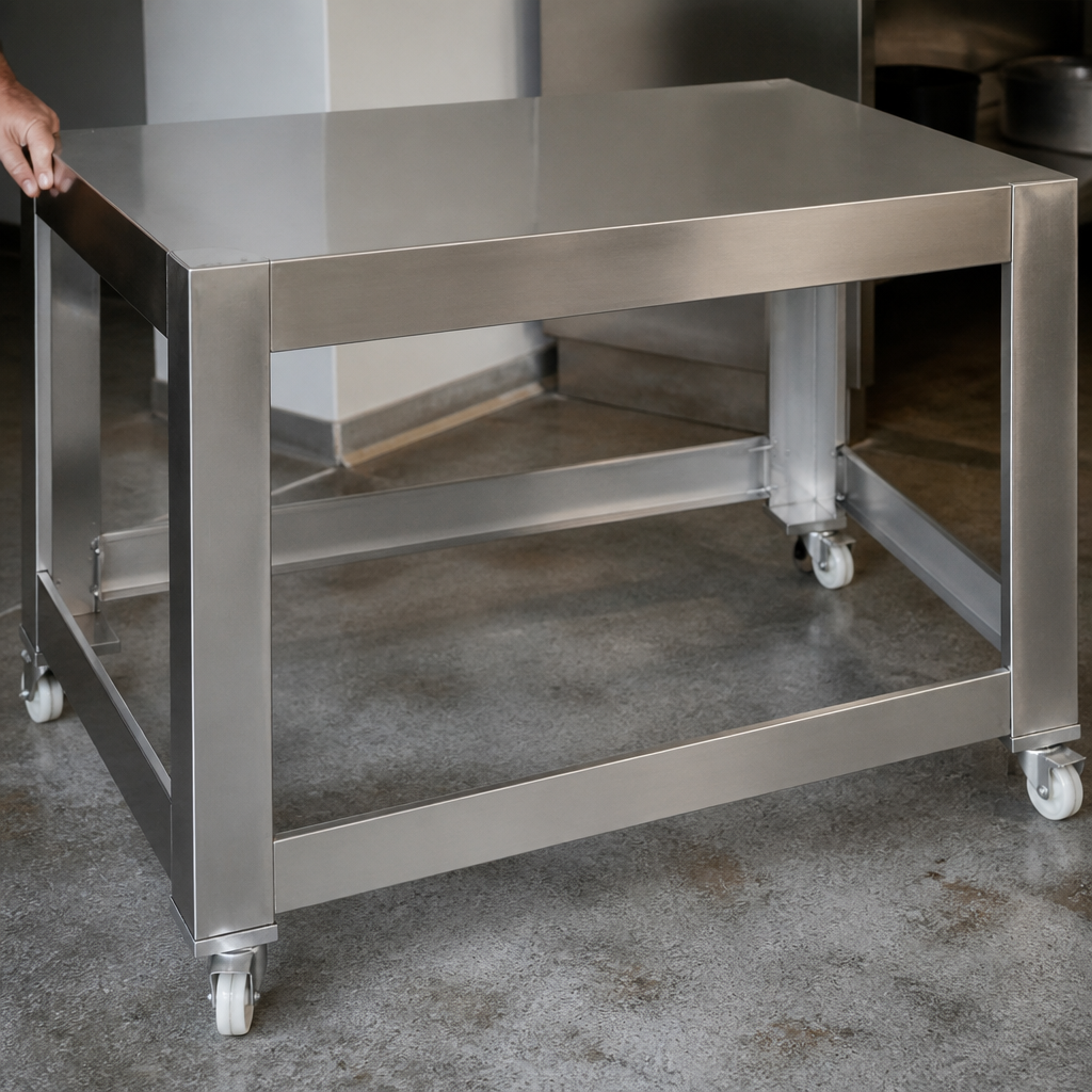 Commercial Pizza Oven Stand Stainless Steel 940mm Height