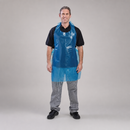 Disposable Blue Aprons 100 Pack Commercial Plastic 660x1067mm