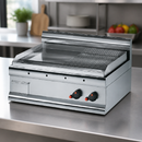 Commercial Half Ribbed Dual Zone Electric Griddle 712x405mm