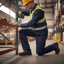 Premium Cargo Trousers with Knee Pad Pockets, Heavy Duty Design, Navy Color, Available in Sizes 28-48
