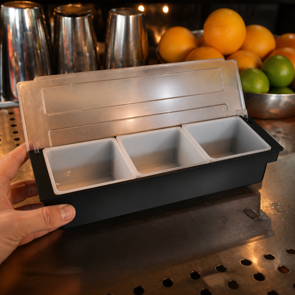 1 Quart Condiment Holder Insert for commercial kitchen use
