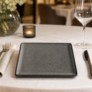 Commercial Mineral Square Plates 265mm Textured Finish 4 Pack