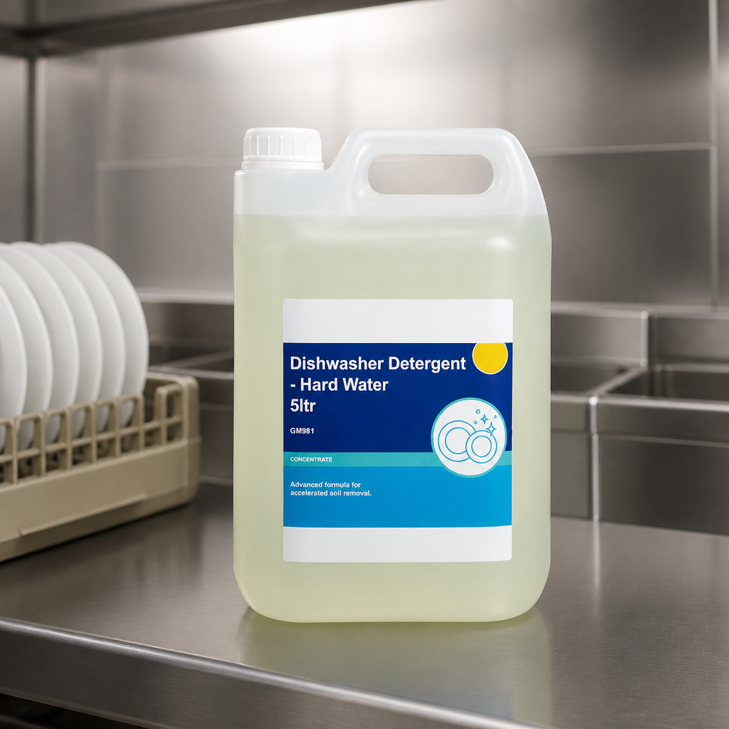 Commercial Dishwasher Detergent 5L for hard water cleaning