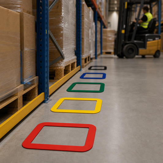 A4 Floor Label Holders for Warehouse Identification Pack of 10