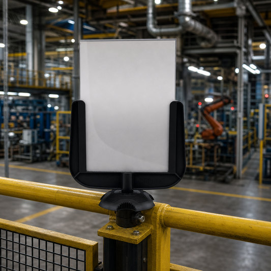 A4 Sign Holder Accessory for Safety Barrier Systems