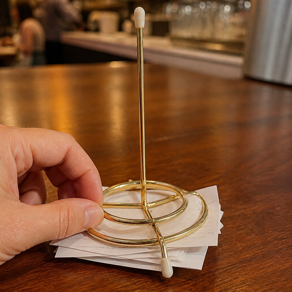 Commercial Brass Plated Bill Presenter 165mm Receipt Spike