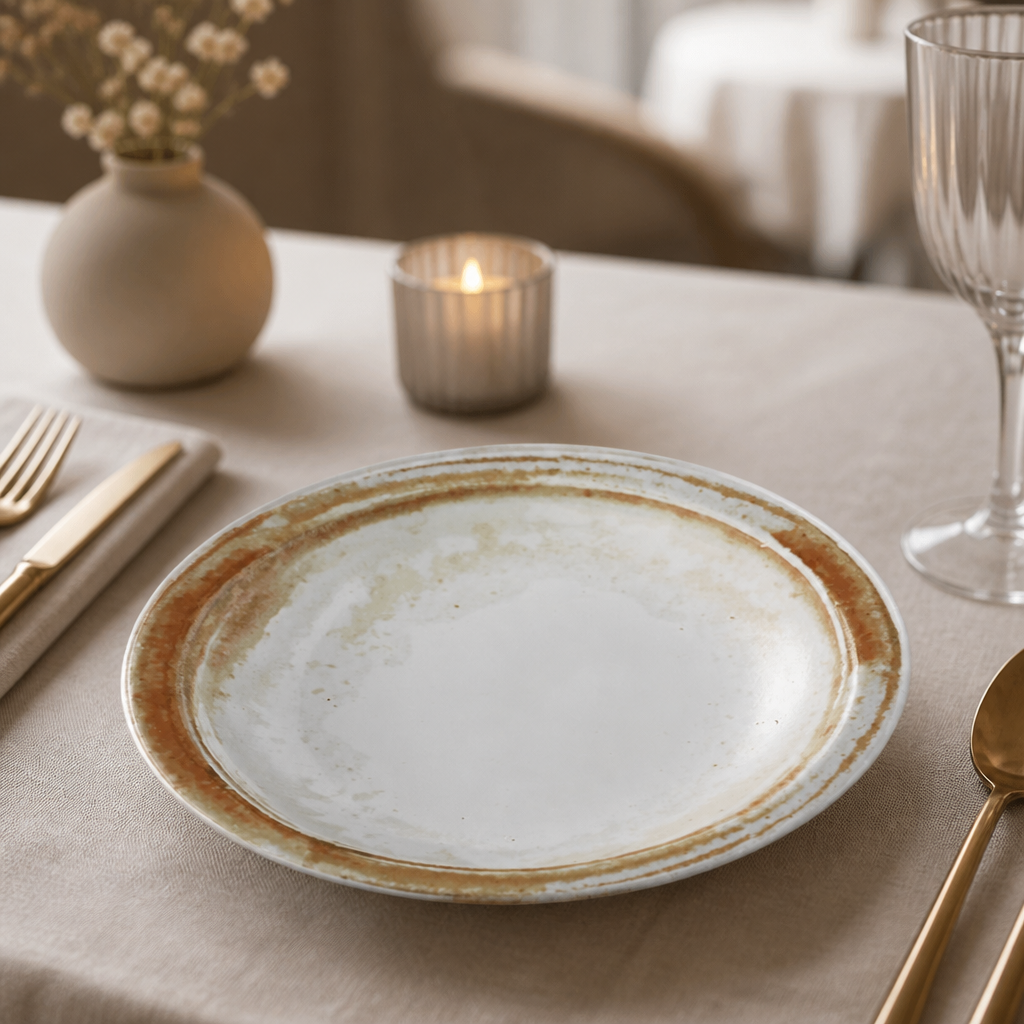 Commercial Rimmed Soup Bowls 210mm Sandstone 12 Pack