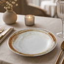 Commercial Rimmed Soup Bowls 210mm Sandstone 12 Pack