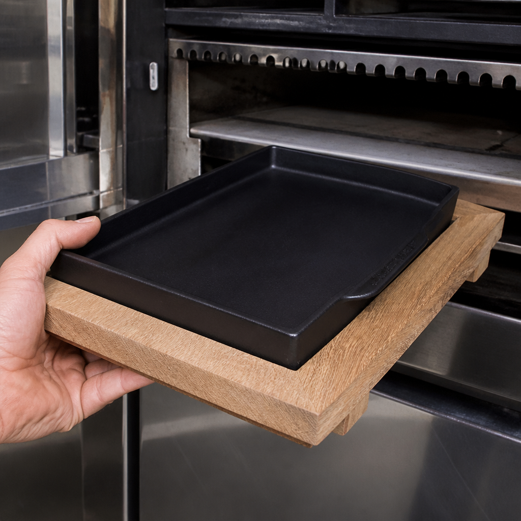 Wooden trivet 270x270mm for commercial charcoal ovens