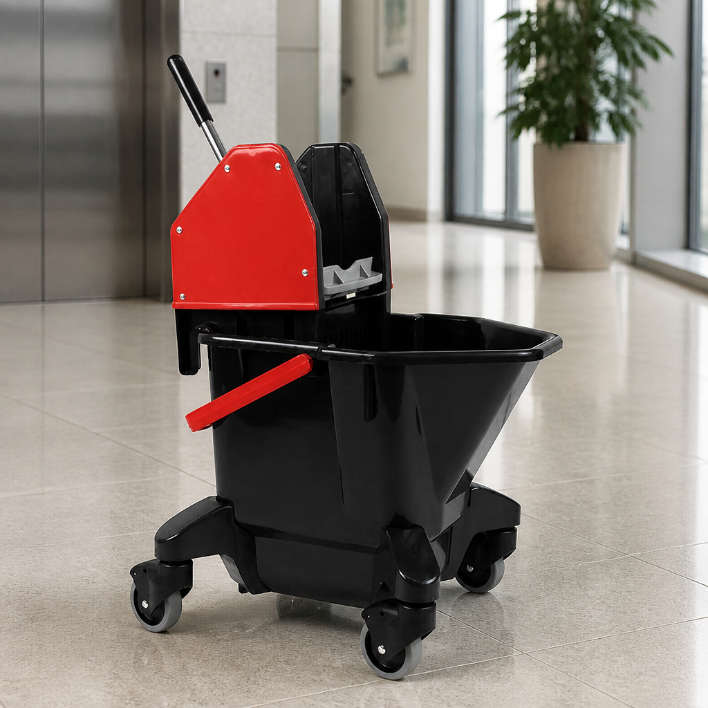 Commercial Mop Bucket And Wringer 13L Red Kentucky Style