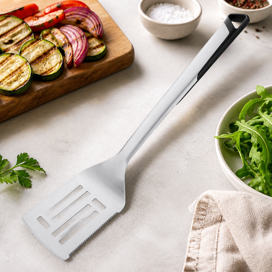 Commercial BBQ Spatula 45cm Heat Resistant Stainless Steel