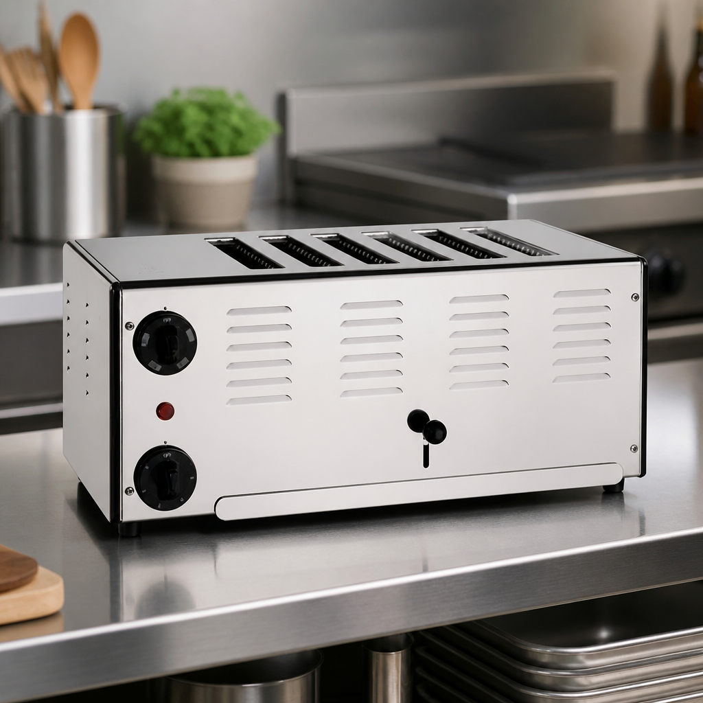 Commercial 6 Slot Toaster with Extra DuraHeat Elements