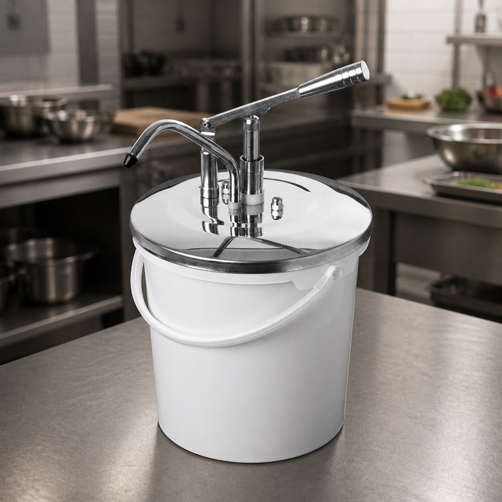 10L Commercial Lever Sauce Dispenser with Adjustable Dosage