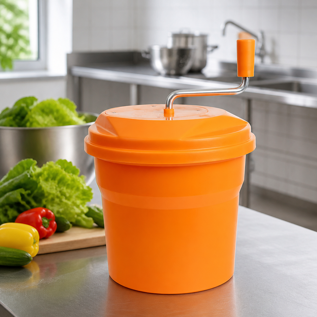 10L Commercial Manual Salad Spinner for Catering Use